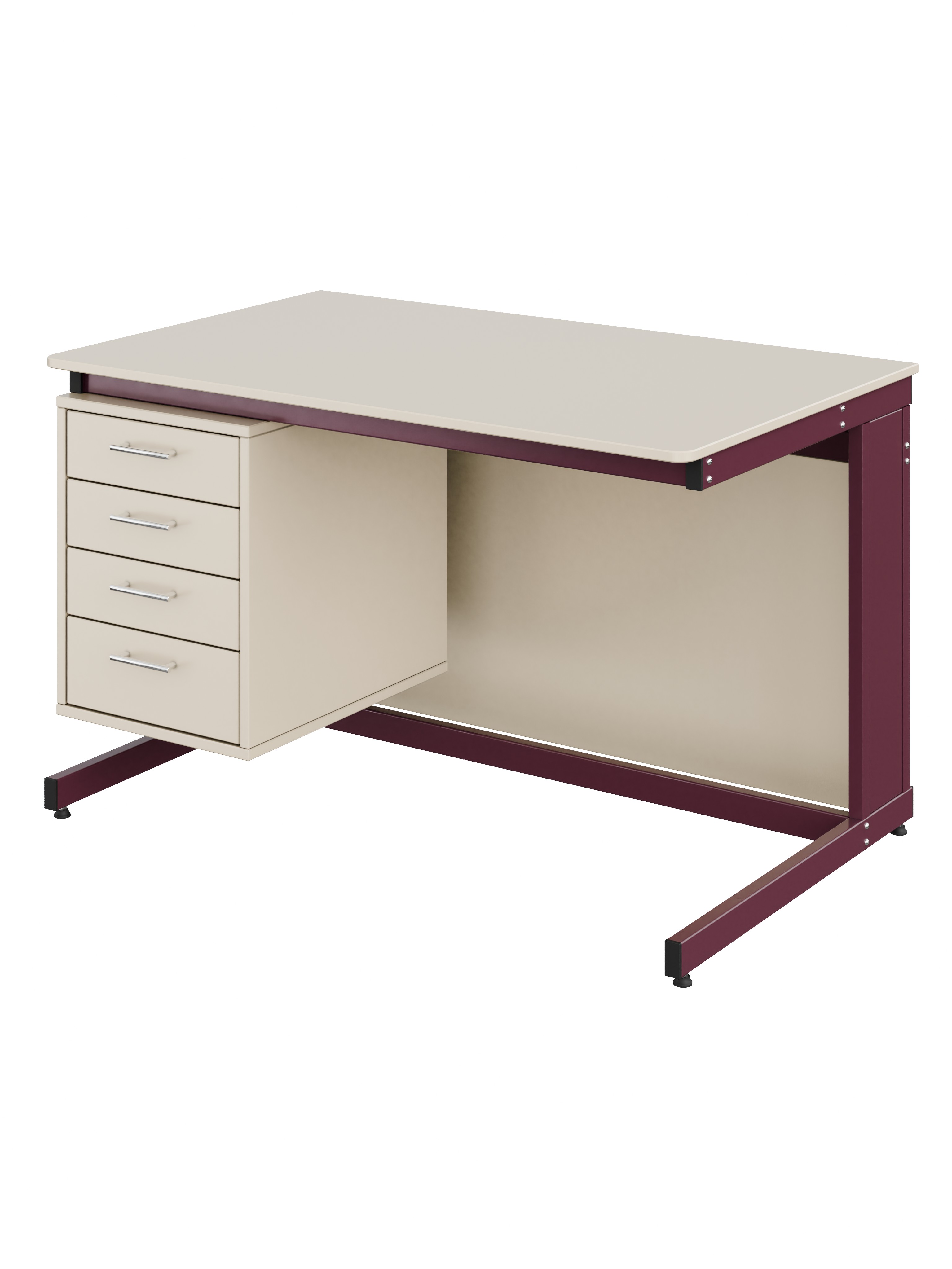 Стіл вчителя з тумбою Pro МДФ+HPL 1200х600х760 мм (8154) МЕБЛІ ТЕХНОСТИЛЬ